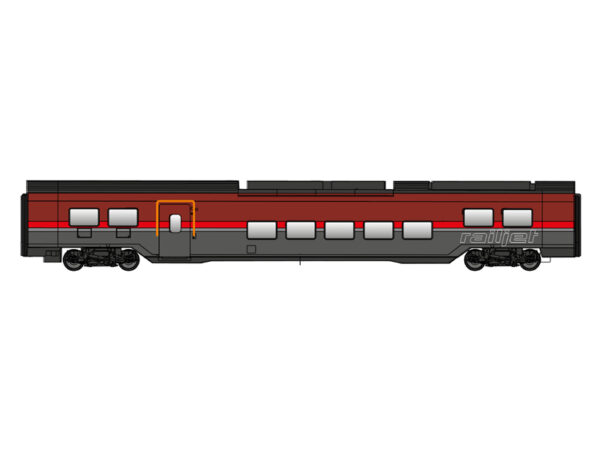 set 2 osobních vozů Railjet ÖBB Jägerndorfer 72200 - Image 3