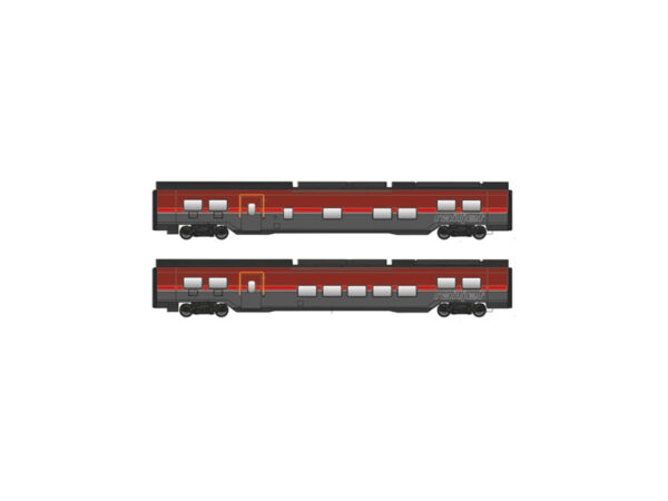 set 2 osobních vozů Railjet ÖBB Jägerndorfer 72210