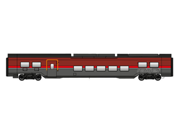 set 2 osobních vozů Railjet ÖBB Jägerndorfer 72210 - Image 2