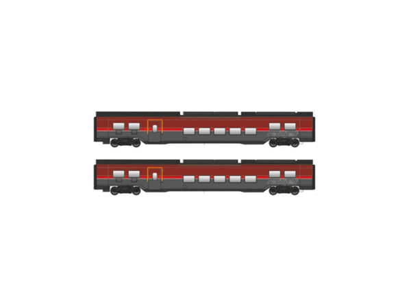 set 2 osobních vozů Railjet ÖBB Jägerndorfer 72220