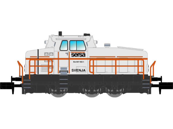 dieselová lokomotiva DHG 700 C Sersa CH bílá DCC Nürnberger Modelleisenbahnen 123604