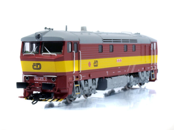 dieselová lokomotiva 751 375-7 ČD DCC se zvukem Roco 7390007