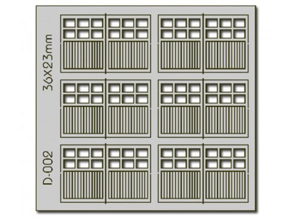 garážová vrata 36 x 23 mm 6ks Proses PD-002