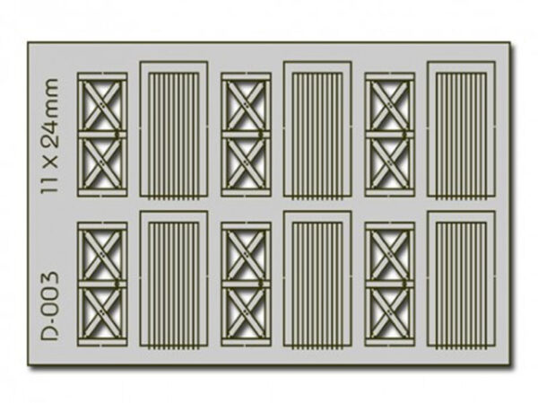 dveře 11 x 24 mm 6ks Proses PD-003